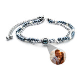 PERSONNALISÉ BRACELET PHOTO AVEC VOTRE PHOTO - CRYSTAL