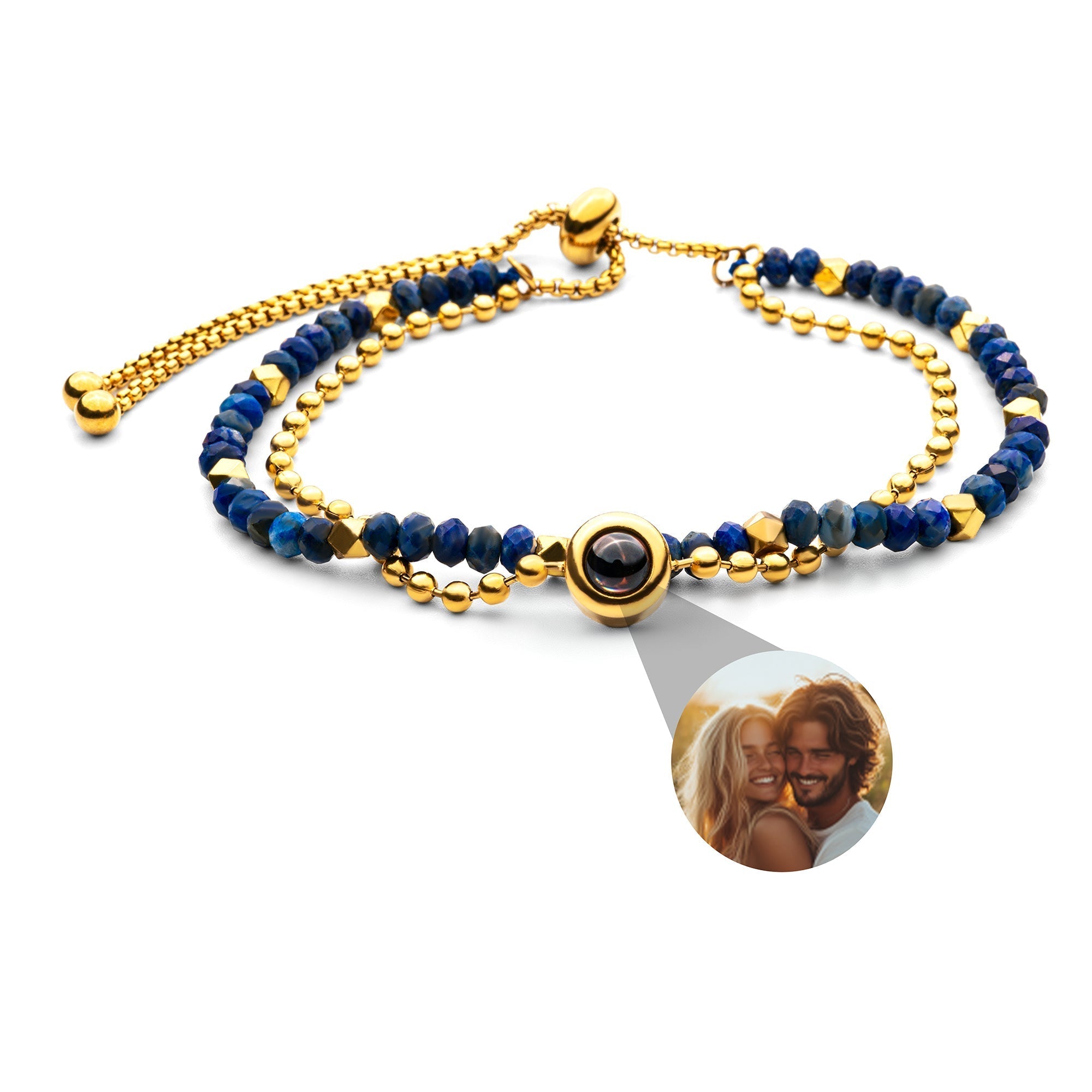 PERSONNALISÉ BRACELET PHOTO AVEC VOTRE PHOTO - CRYSTAL