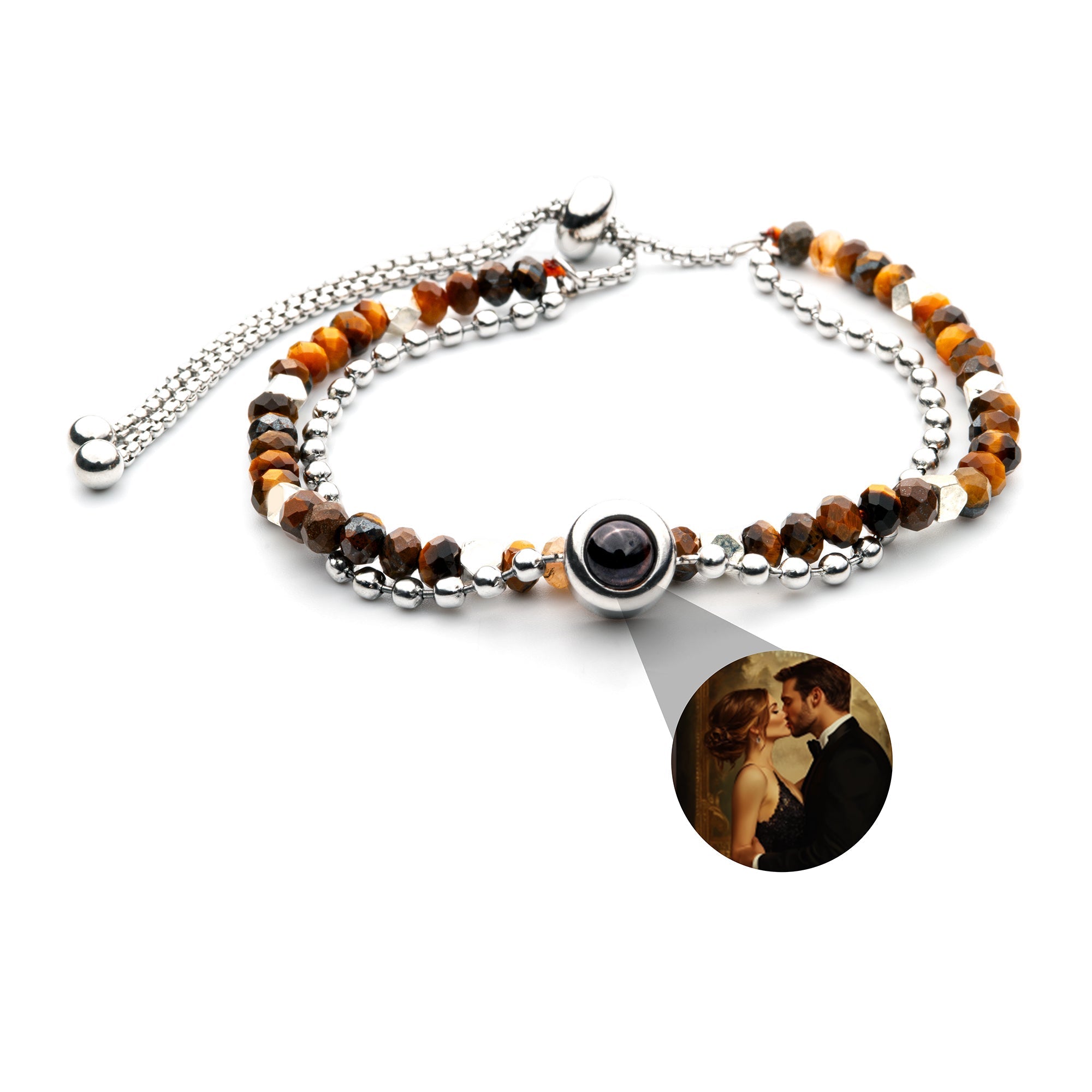 PERSONNALISÉ BRACELET PHOTO AVEC VOTRE PHOTO - CRYSTAL