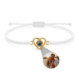 PERSONNALISÉ BRACELET PHOTO AVEC VOTRE PHOTO - CŒUR