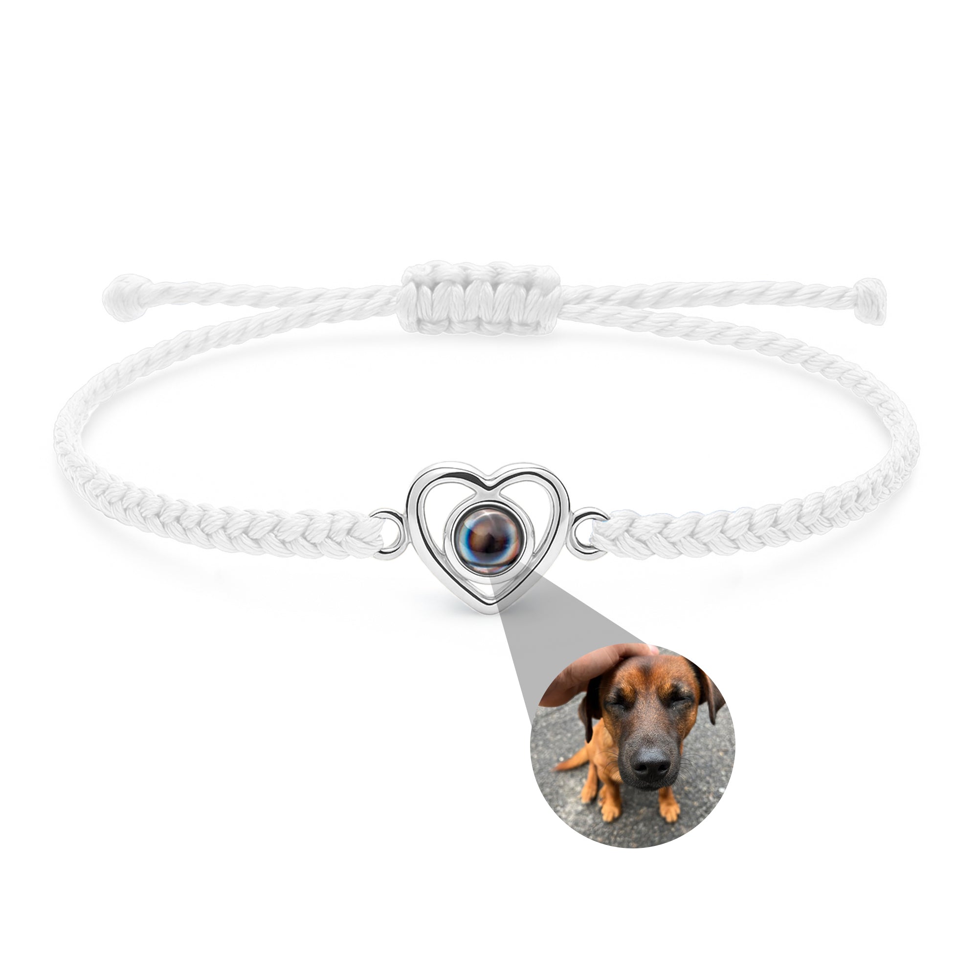 PERSONNALISÉ BRACELET PHOTO AVEC VOTRE PHOTO - CŒUR
