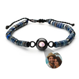 PERSONNALISÉ BRACELET PHOTO AVEC VOTRE PHOTO - HEISHI GEMSTONE