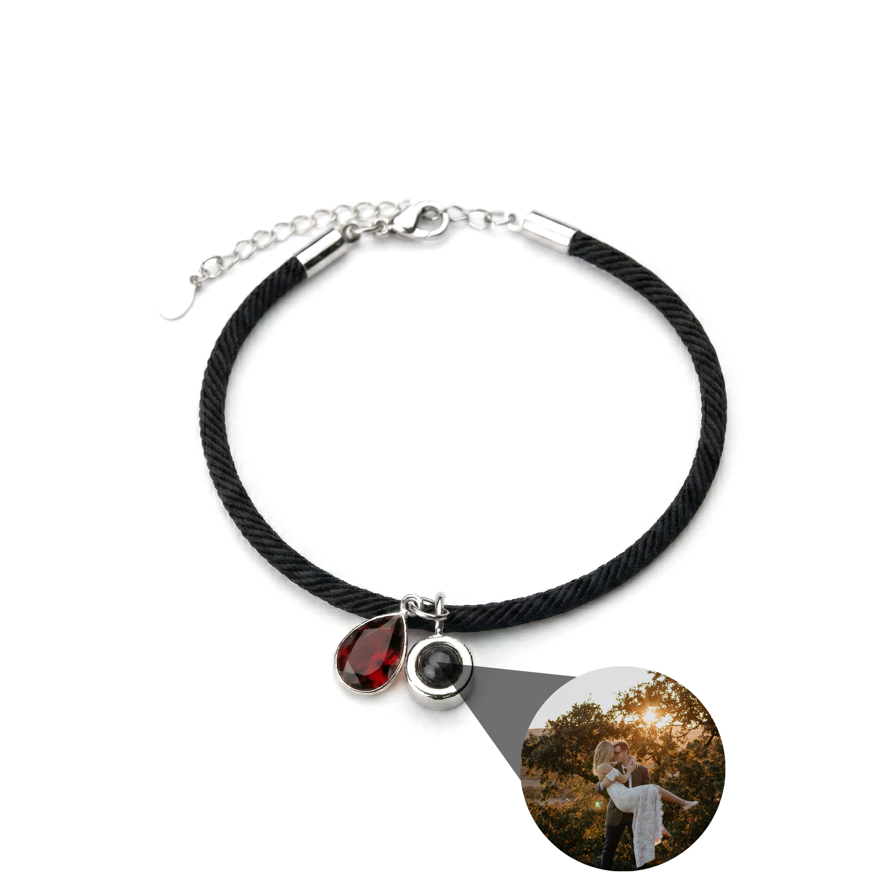 PHOTO BRACELET WITH YOUR OWN PHOTO - ESSENCE BIRTHSTONE