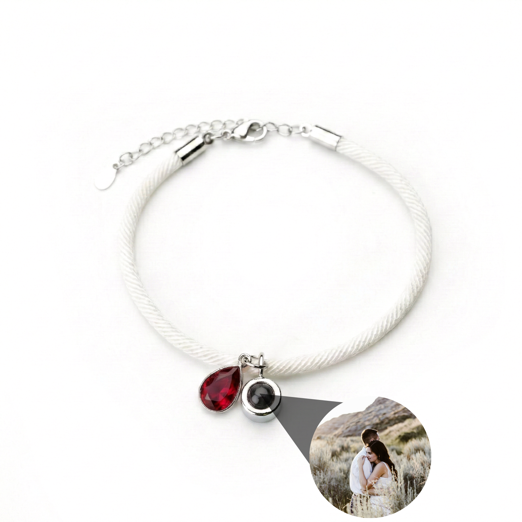 PHOTO BRACELET WITH YOUR OWN PHOTO - ESSENCE BIRTHSTONE