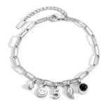 PERSONNALISÉ BRELOQUE BRACELET - PAPERCLIP