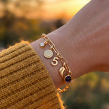 PERSONNALISÉ BRELOQUE BRACELET - PAPERCLIP