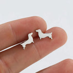 Cute Dachshund Stud Earrings