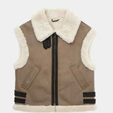 ADALSINDE | GILET SANS MANCHES EFFET SHEARLING