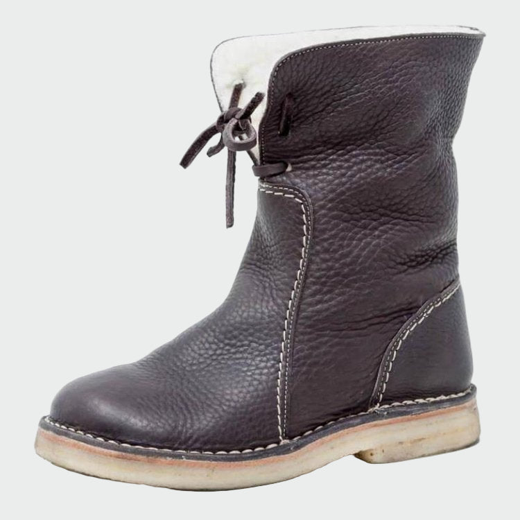 BERTA | BOTTES EN CUIR IMPERMÉABLES À DOUBLURE EN LAINE