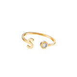 BAGUE PERSONNALISÉE AVEC PIERRE DE NAISSANCE