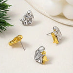 Hug & Love Two-Tone Earrings