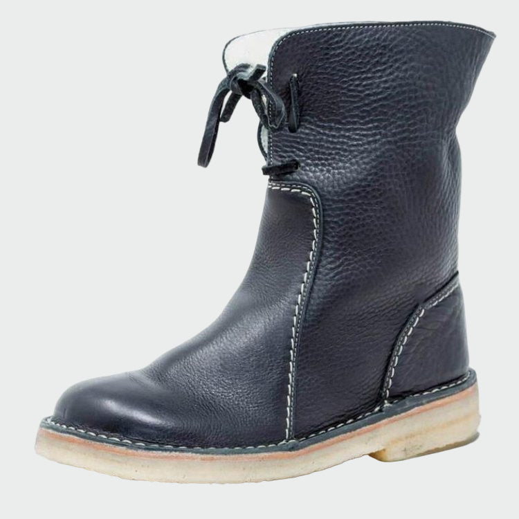 BERTA | BOTTES EN CUIR IMPERMÉABLES À DOUBLURE EN LAINE