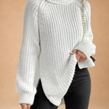 MARIA | PULL LARGE COL ROULÉ