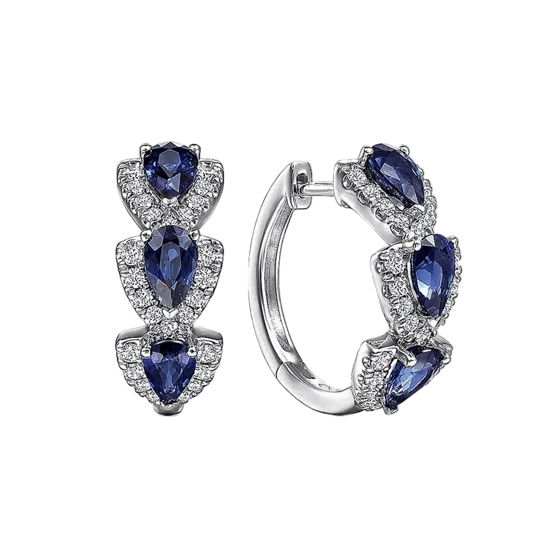 BOUCLES D'OREILLES ROYAL SAPHIR