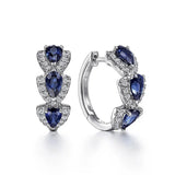 BOUCLES D'OREILLES SAPHIR