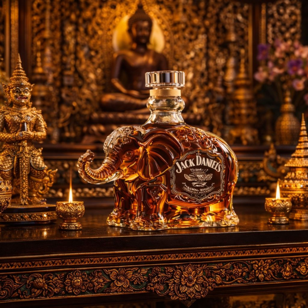 Jack Daniel's Whiskey Bottle - Elephant Edition