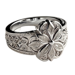 Flower Zirconia Exotic Gold Ring