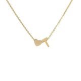 COLLIER INITIALE CŒUR