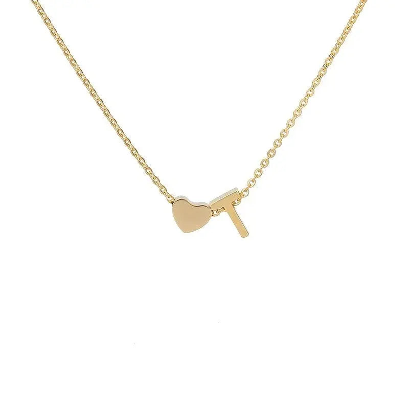 COLLIER INITIALE CŒUR