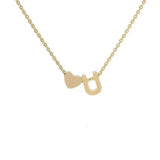 COLLIER INITIALE CŒUR