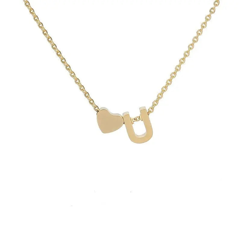COLLIER INITIALE CŒUR
