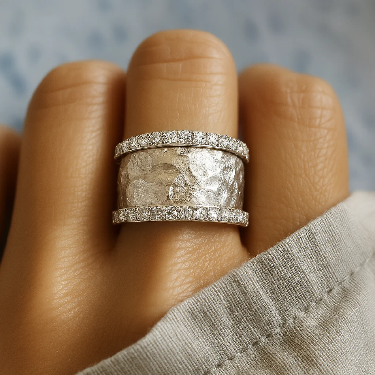BAGUE VINTAGE ZIRCONE | ARGENTÉ
