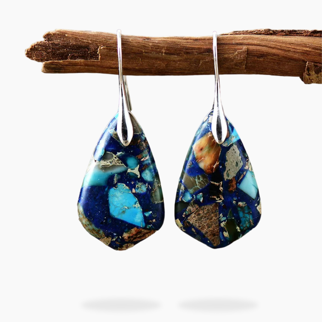 BOUCLES D'OREILLES PIERRE