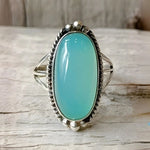 BAGUE VINTAGE STERLING ARGENT TURQUOISE IMPOSANT