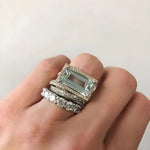 ENSEMBLE VINTAGE ARGENT TURQUOISE VERRE BAGUE