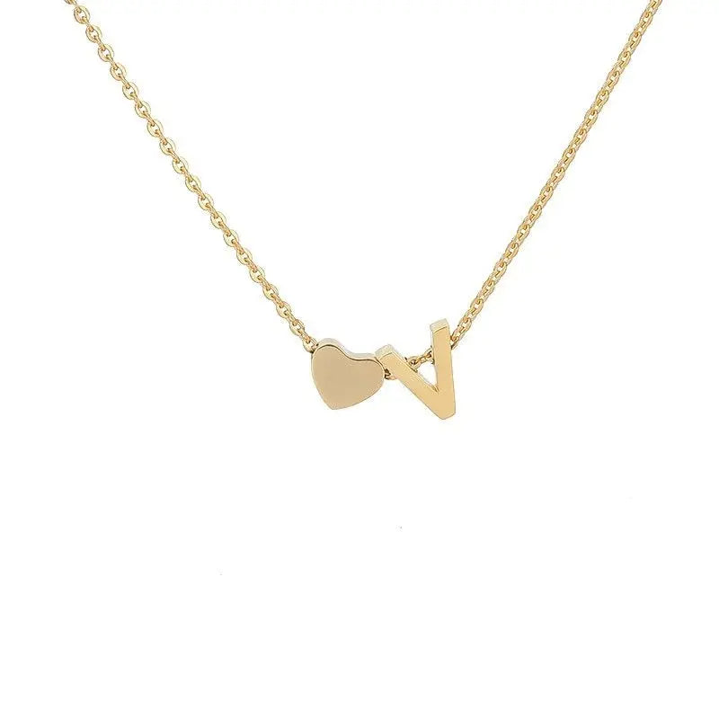COLLIER INITIALE CŒUR