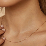 Bodega Box Necklace - White Gold