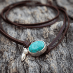 COLLIER VINTAGE TURQUOISE PERLE MULTI-