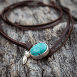 COLLIER VINTAGE TURQUOISE PERLE MULTI-