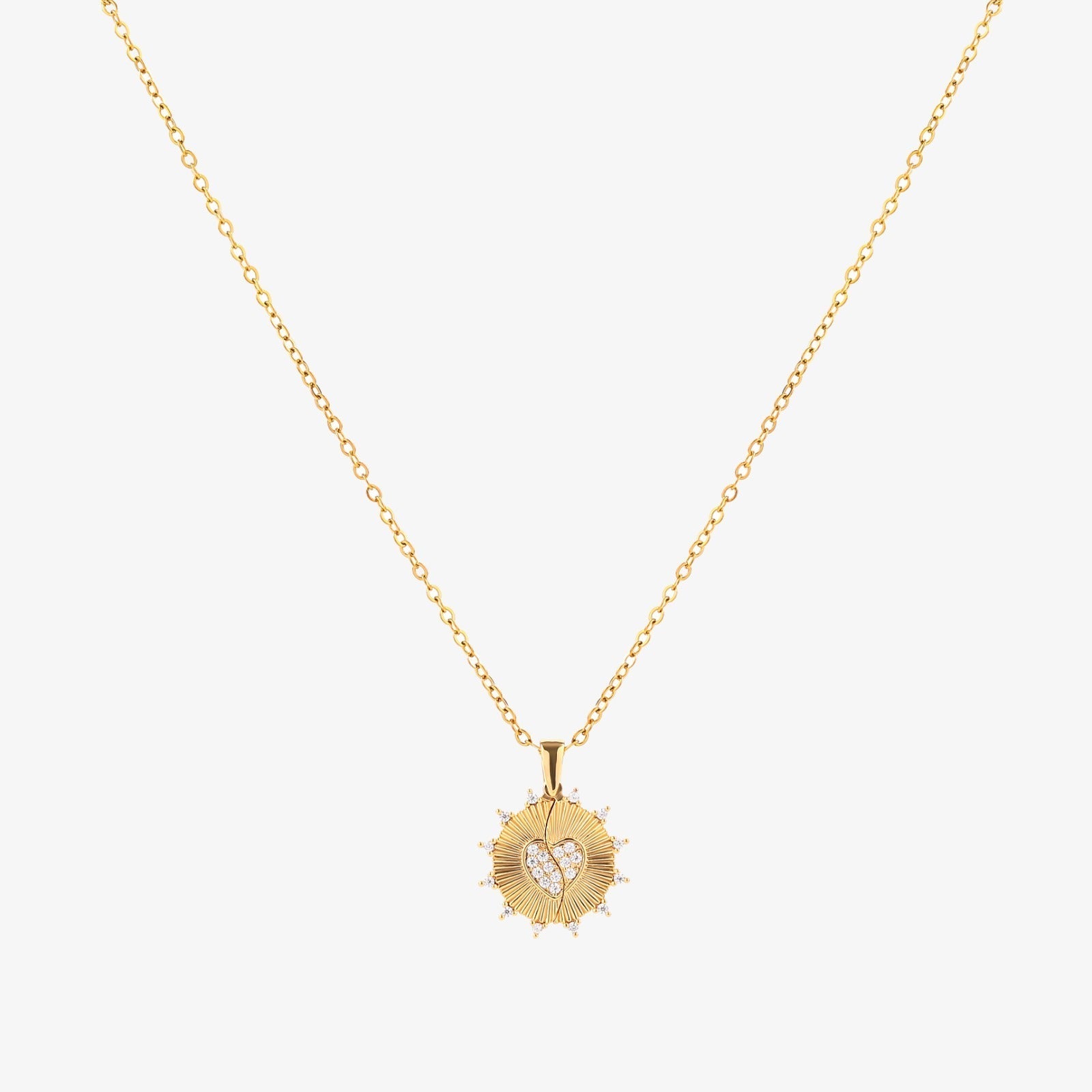 Collier Rayon de Soleil Amour | Or