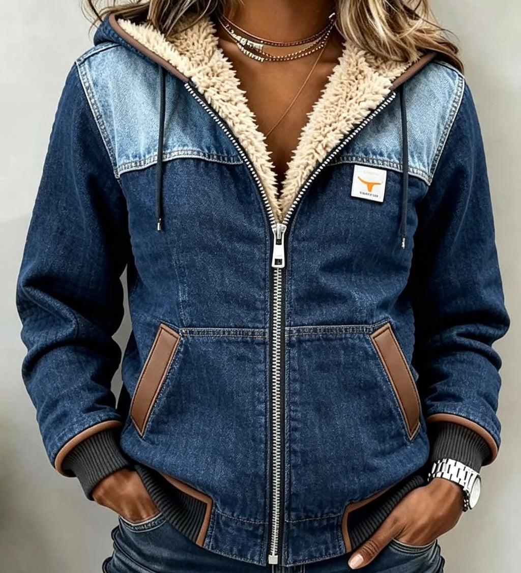 PENELOPE | VESTE SHERPA À CAPUCHE