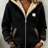 NATALIE | VESTE SHERPA À CAPUCHE