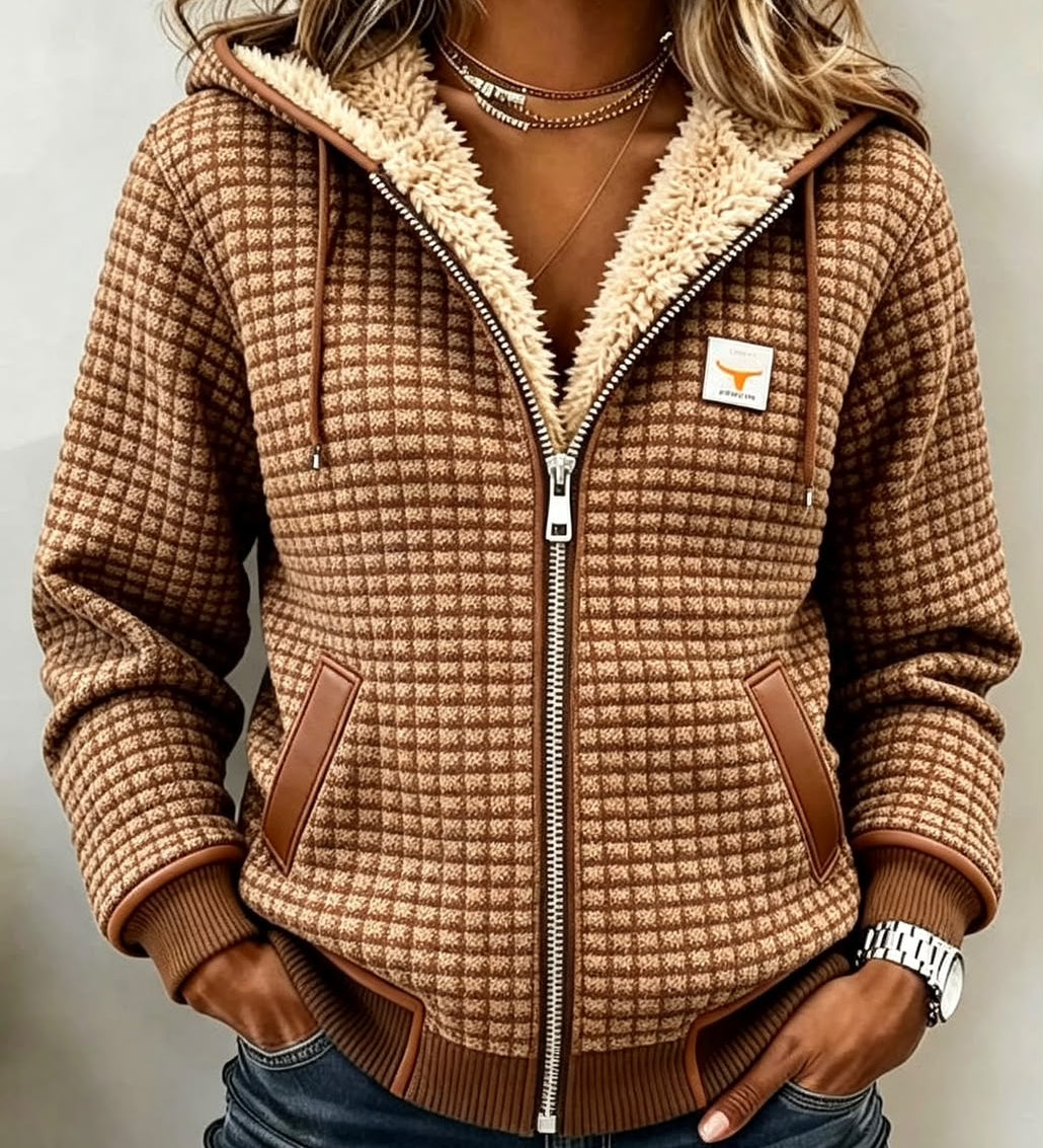 SAVANNAH | VESTE SHERPA À CAPUCHE