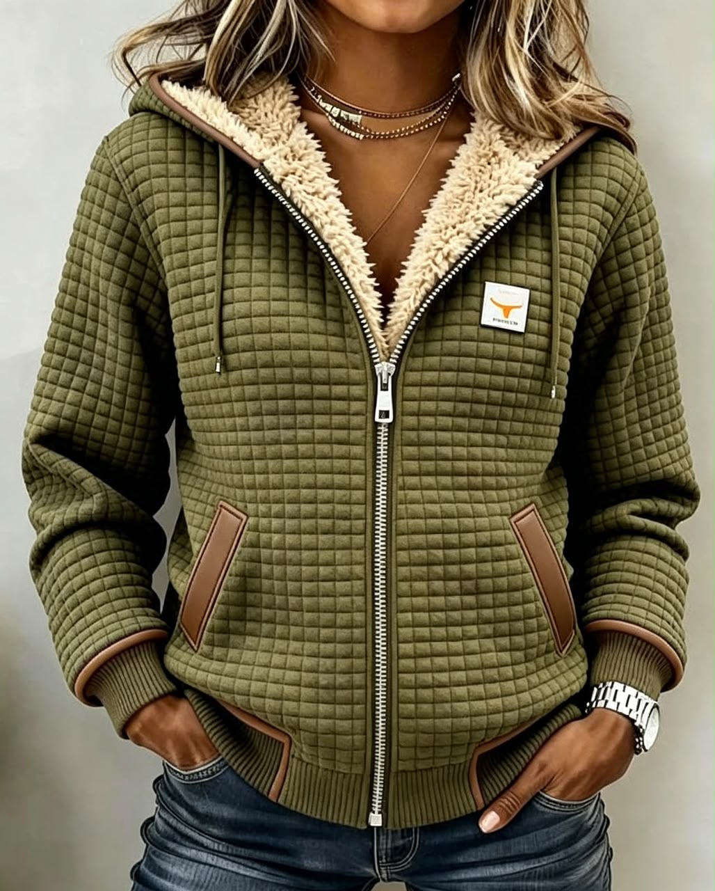 KENNEDY | VESTE SHERPA À CAPUCHE