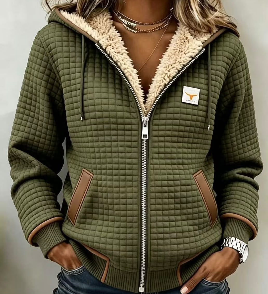 HAILEY | VESTE SHERPA À CAPUCHE