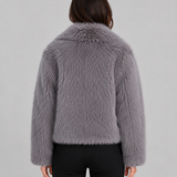 LAURENCE | VESTE EN FAUSSE FOURRURE COURTE