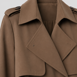 CLOTILDE | TRENCH LONG CEINTURÉ CROISÉ
