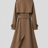CLOTILDE | TRENCH LONG CEINTURÉ CROISÉ
