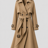 CLOTILDE | TRENCH LONG CEINTURÉ CROISÉ