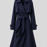 CLOTILDE | TRENCH LONG CEINTURÉ CROISÉ