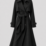 CLOTILDE | TRENCH LONG CEINTURÉ CROISÉ