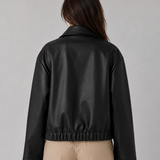 LÉONORE | VESTE EN SIMILICUIR COURTE