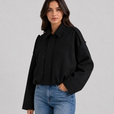 FRANCE | VESTE EN SIMILICUIR COURTE
