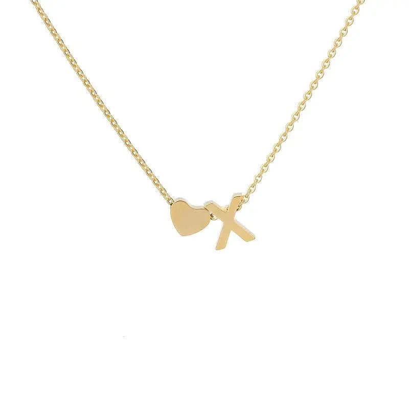 COLLIER INITIALE CŒUR