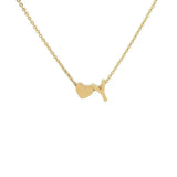 COLLIER INITIALE CŒUR