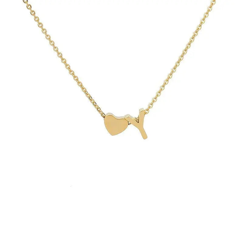 COLLIER INITIALE CŒUR